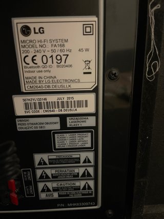 Altavoces LG FA168