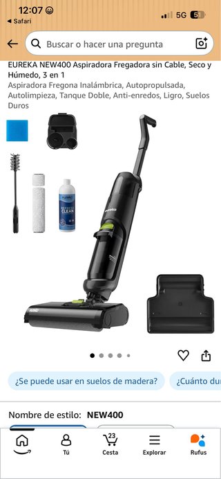 Aspirador Fregona Eureka NEW400