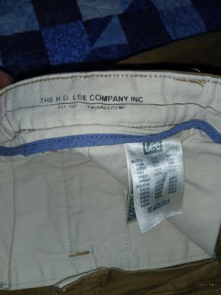 Pantaloni lunghi beige/marrone Lee tg 44