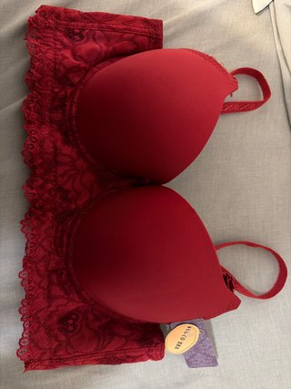 Sujetador push-up SCU CO-BRA rojo encaje