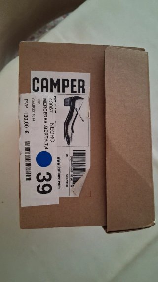 Merceditas Camper Negras Talla 39