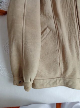Chaqueta Piel Hombre Beige