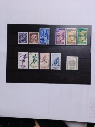 Sellos de España, series completas, nuevas de 1962