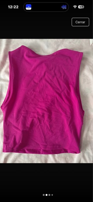 Crop top Zara fucsia