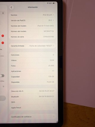 iPad Air 11 M3 Gris espacial