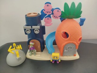 Juguete Spongebob Casa Piña y Casa Calamardo
