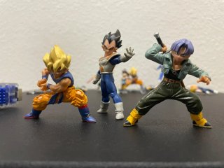 Lote figuras Dragon Ball Z (Goku, Vegeta, Trunks)