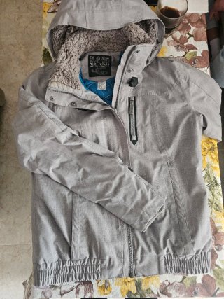 Abrigo Quechua gris montaña mujer Talla L