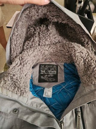 Abrigo Quechua gris montaña mujer Talla L