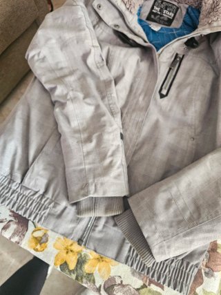 Abrigo Quechua gris montaña mujer Talla L