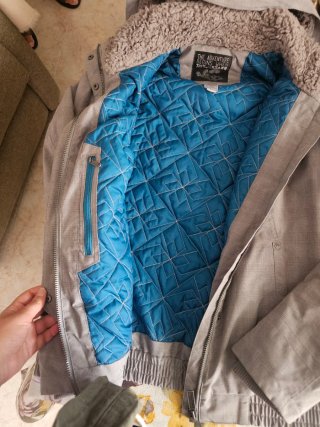 Abrigo Quechua gris montaña mujer Talla L