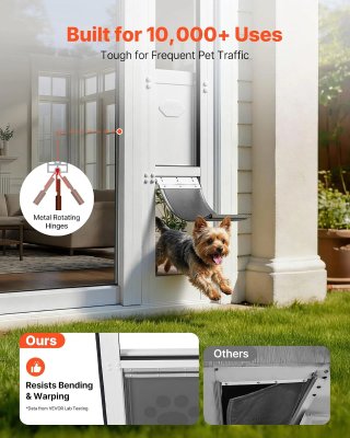 Puerta VEVOR para Perros Corredera Vidrio