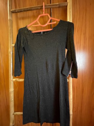 Vestido corto fiesta negro. Talla M pequeña