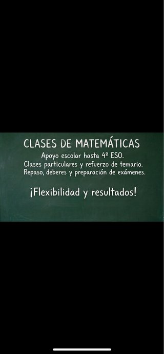 Clases particulares de matemáticas
