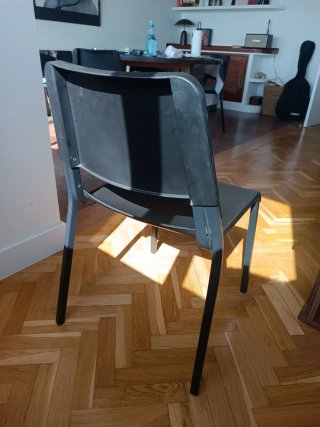 Pack de 6 Sillas Ikea Teodores Negras