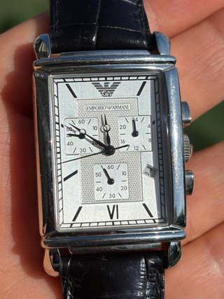Reloj Cronógrafo Emporio Armani Plateado