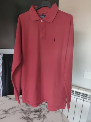 Polo Ralph Lauren a Manica Lunga Rosso