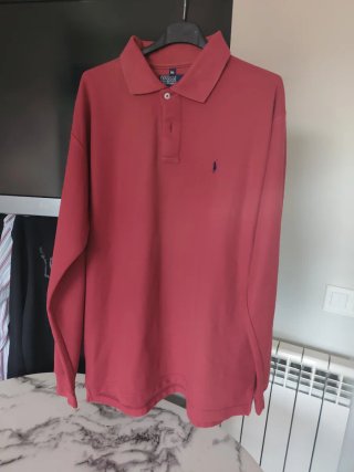 Polo Ralph Lauren a Manica Lunga Rosso
