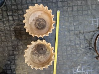2 Maceteros Antiguos de Barro