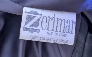 Chaqueta de cuero negra para hombre