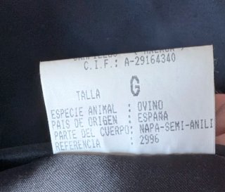 Chaqueta de cuero negra para hombre