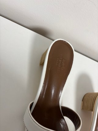Sandalias con tacón Hermès blancas Talla 35