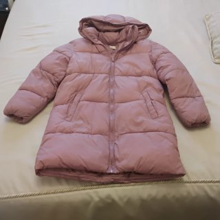 Abrigo acolchado niña rosa