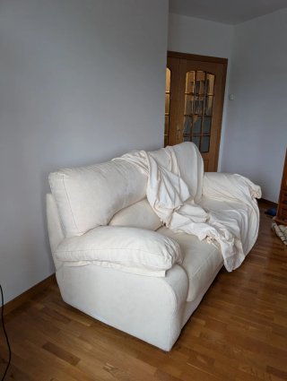 Sofá de 3 plazas blanco