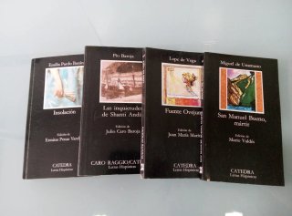 Lote 4 libros Cátedra Letras Hispánicas