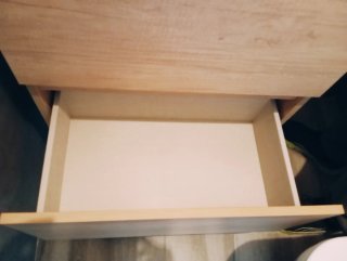 Mueble de baño lavabo madera y cerámica
