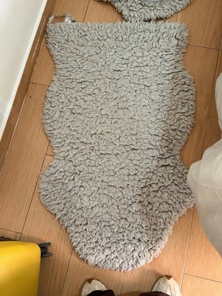 Alfombra suave gris