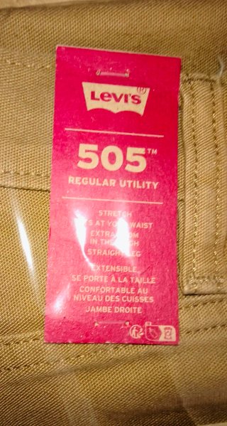 Pantaloni Levi's 505 Workwear Beige W34 L34 cargo