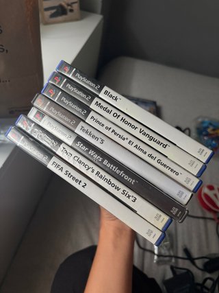Lote de 6 Juegos para PlayStation 2 (PS2) y mando