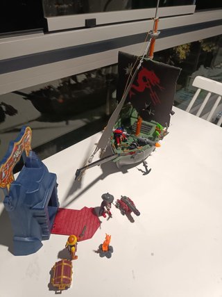 Playmobil Lote pirata Barco + Cofre Ref. 5238+4476