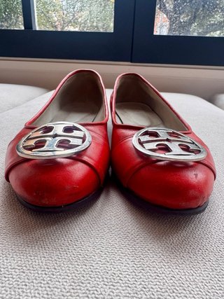 Zapatos Tory Burch Reva Piel Roja T38
