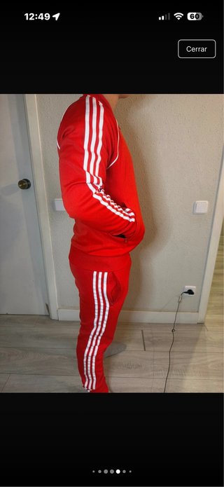 Chándal Adidas Rojo Completo Chaqueta y Pantalón
