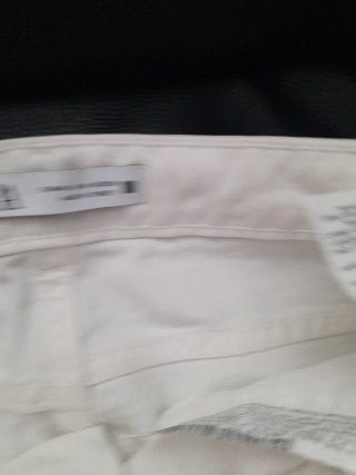 Pantalón Blanco Zara Roto Talla 38