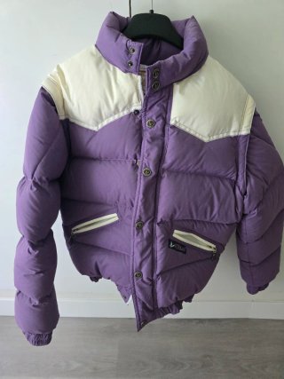 Plumas Verlac Morado y Blanco