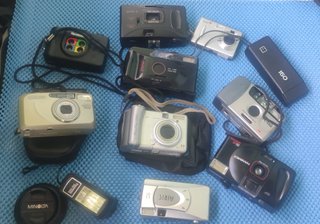 Lote de 10 Cámaras Fotográficas Antiguas