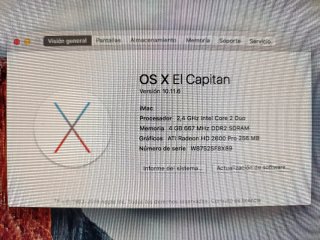 Apple iMac 24" Mid 2007 – Core 2 Duo 2,4 GHz - 4GB