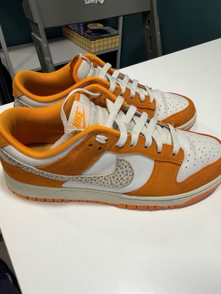Nike Dunk Low Naranja Blanco