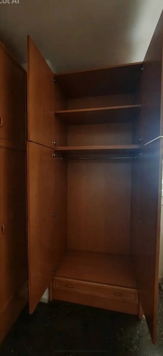Mueble con 2 camas abatibles y armario
