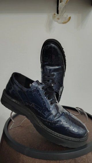 Zapatos de Charol Azules Gloria Ortiz Talla 35