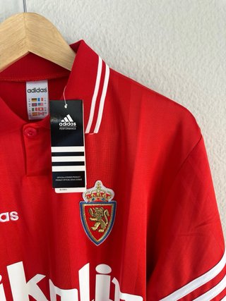 Camiseta Retro Real Zaragoza Adidas Roja Talla M