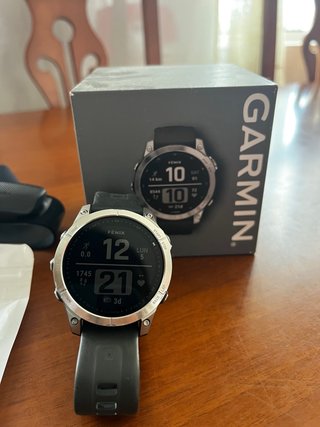 Garmin Fenix 7 Plata + Banda de pecho