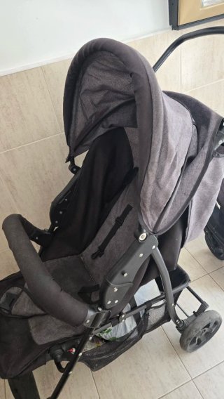 Carro para bebé gris