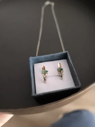 Conjunto Oro 18K y Esmeraldas
