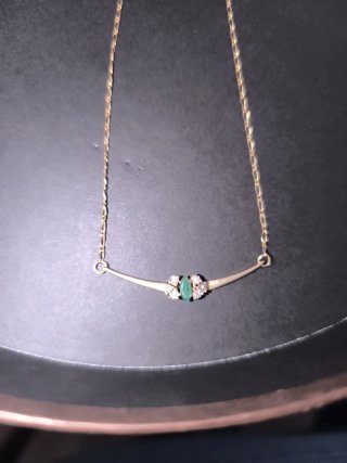 Conjunto Oro 18K y Esmeraldas