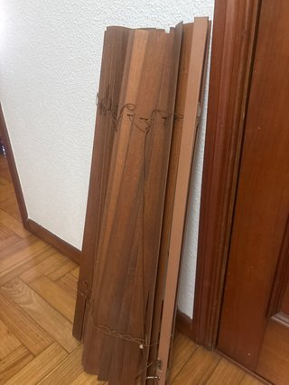 Venecianas de madera IKEA marrones