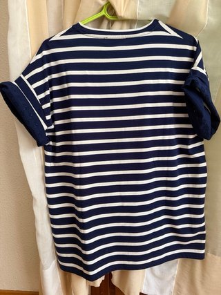 Camiseta LLOYDS Rayas Azul y Blanco Talla XL